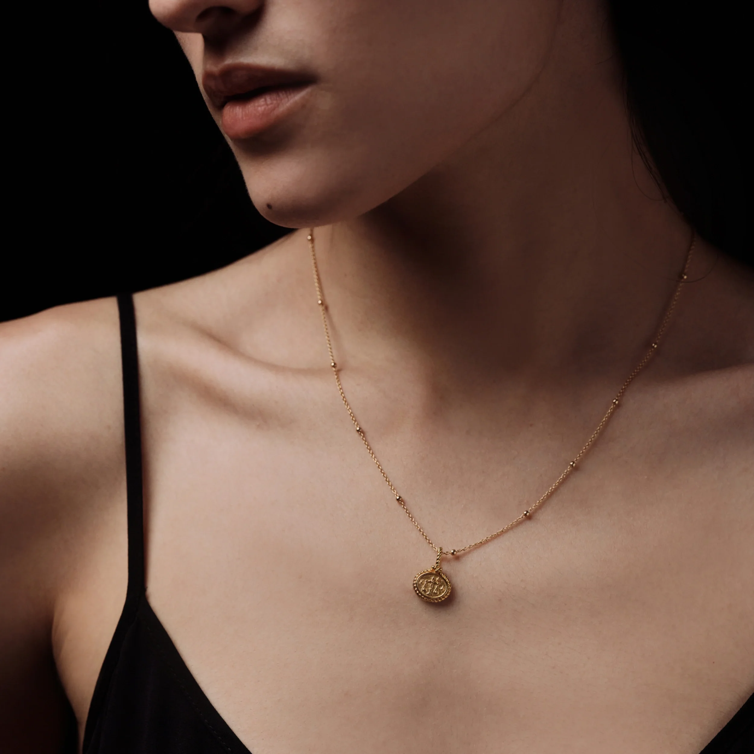 Mini Gemstone Zodiac Pendant - Image 3